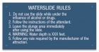 Wisconsin Waterslide Rules Sign