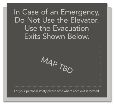 Elevator Evacuation Plan - First Floor
