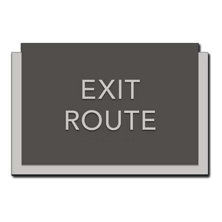 Exit Route Egress Sign - CA Compliant