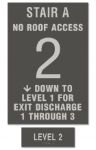 NFPA Signs - 3 Floors or Less, Outside NYC