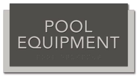 Pool Equipment Sign