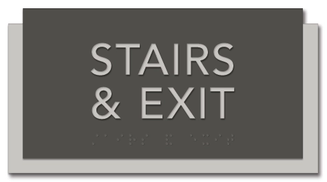 Stairs & Exits Sign