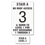 Stairwell ID - North Carolina Code 5 Floors or Less