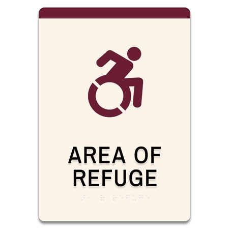Area of Refuge Sign w/Dynamic ISA Symbol