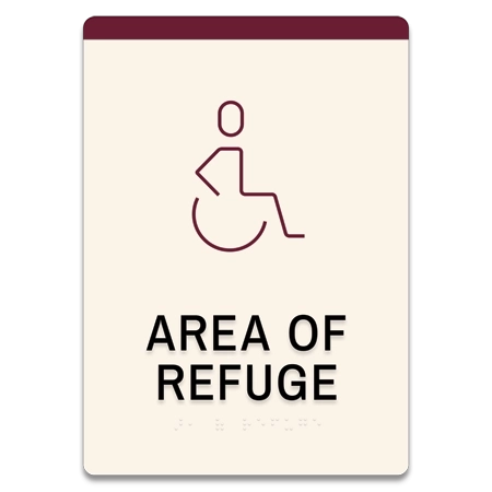 Area of Refuge Sign w/ISA Symbol