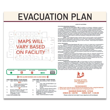 Evacuation Plan (w/State Laws)