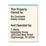 Front Desk Owned and Operated Sign