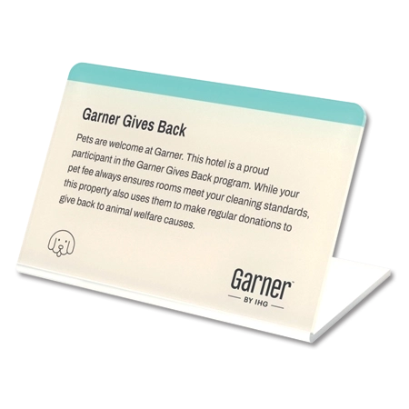 Garner Gives Back Easel