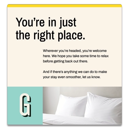 Just the right place Sign