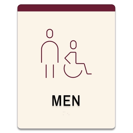 Men Sign w/Male & ISA Symbols