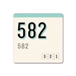 Room Number Sign w/Symbols