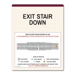 Standard Stairway Evacuation Plans - CA Compliant