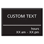 1-Line Common Room Sign w/hours