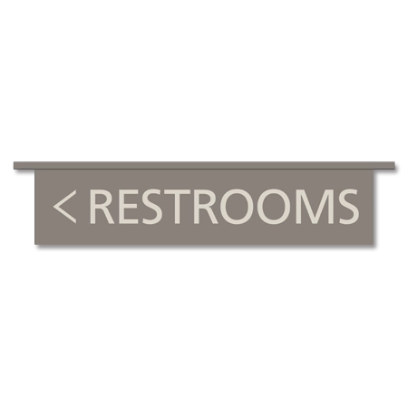 1-Line Flag Sign (Ceiling Mounted)