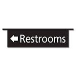 1-Line Flag Sign (Ceiling Mounted)