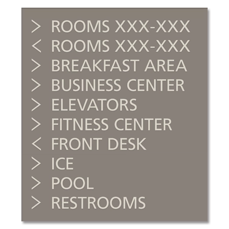10-Line Directional Sign