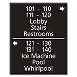 10-Line Directional Sign