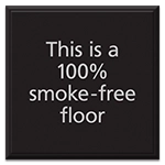 100% Smoke-Free Floor Sign