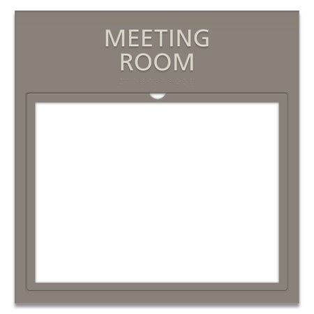 2-Line Room Sign w/Window