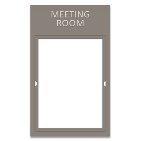2-Line Room Sign w/Window