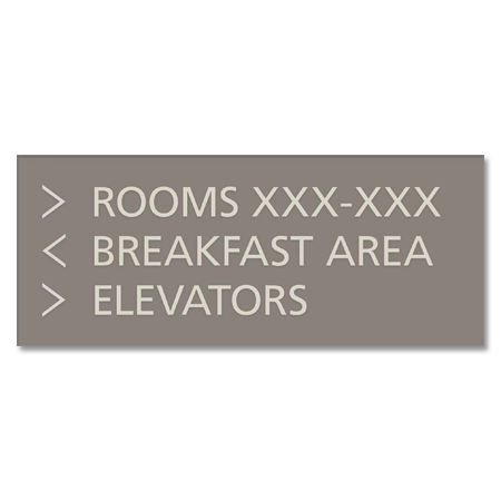 3-Line Directional Sign