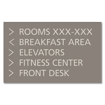 5-Line Directional Sign