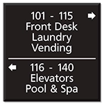 7-Line Directional Sign