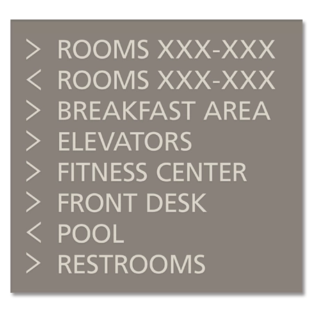8-Line Directional Sign