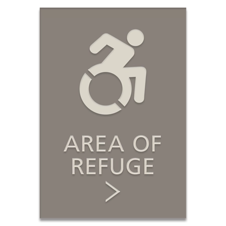 Accessible Direction Sign - Dynamic ISA Symbol