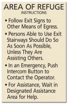 Area of Refuge Instructions