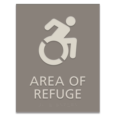 Area of Refuge Sign - Dynamic ISA Symbol