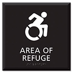 Area of Refuge Sign - Dynamic ISA Symbol