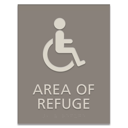 Area of Refuge Sign - ISA Symbol