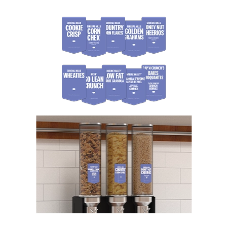 Breakfast Cereal Labels - Set of 41French-Canadian Version