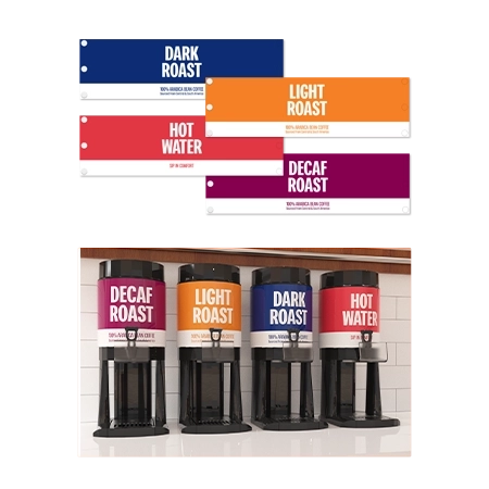 Breakfast Coffee Wrap - Set of 4For 1.5 Gallon Fetco Dispensers