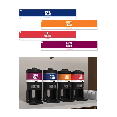 Breakfast Coffee Wrap - Set of 4For 1 Gallon Bunn Dispensers