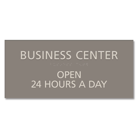 Business Center Sign
