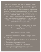 California Code - Human Trafficking Notice - English Version