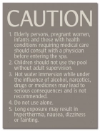 California Spa Rules Sign