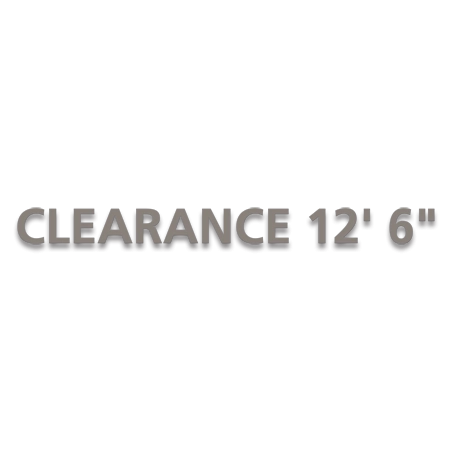 Dimensional Clearance Sign