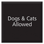 Dogs and Cats Allowed Sign