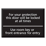 Door will be locked...at all times