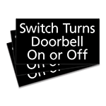 Doorbell Switch Sign - 3 Pack