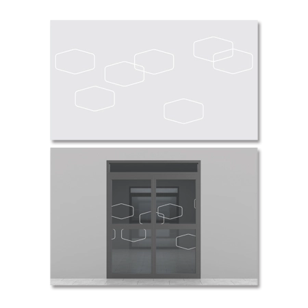 Entry Door Film (Lobby Facing) For 2 Panel Doors