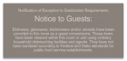 Exception to Sanitization - Florida Code