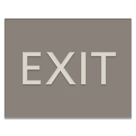 "Exit" Egress Sign - CA Compliant