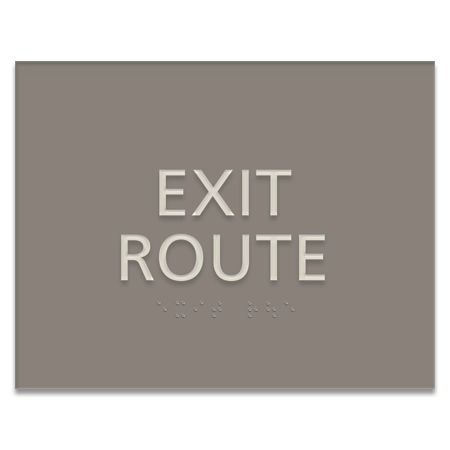 "Exit Route" Egress Sign - CA Compliant