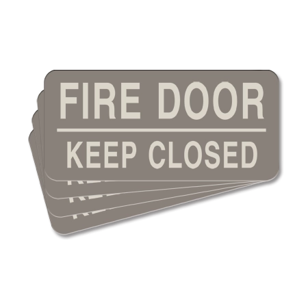 Fire Door - Keep Closed Label - 4 Pack