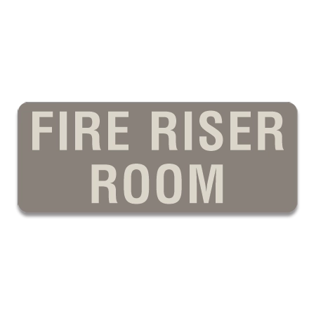 Fire Riser Room Label