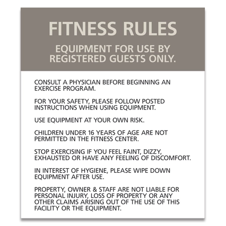 Fitness Center w/Accent